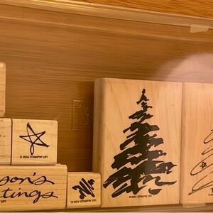 Stampin' Up! Wooden Stamp Set with Christmas Tree Design